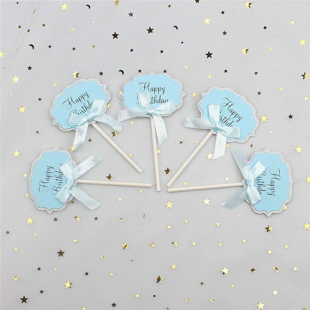 5 bảng giấy HPBD trang trí bánh kem