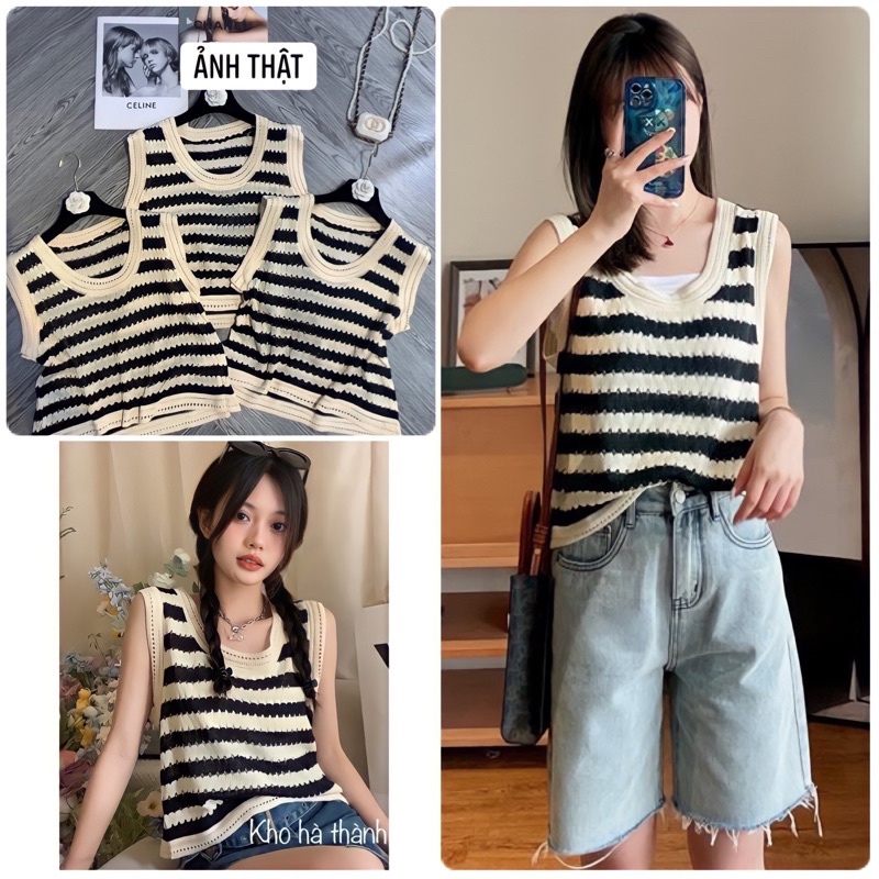 Áo Len Nữ Ba Lỗ Hàng Quảng Châu