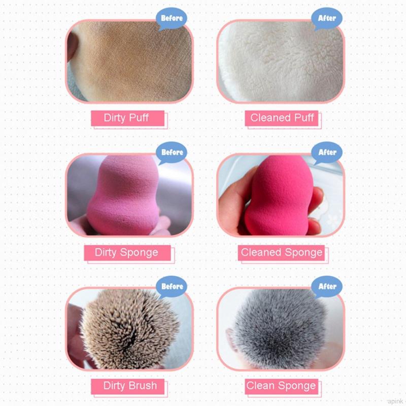 Nước vệ sinh cọ/mút trang điểm 50ml dạng lỏng nhanh khô chuyên dụng