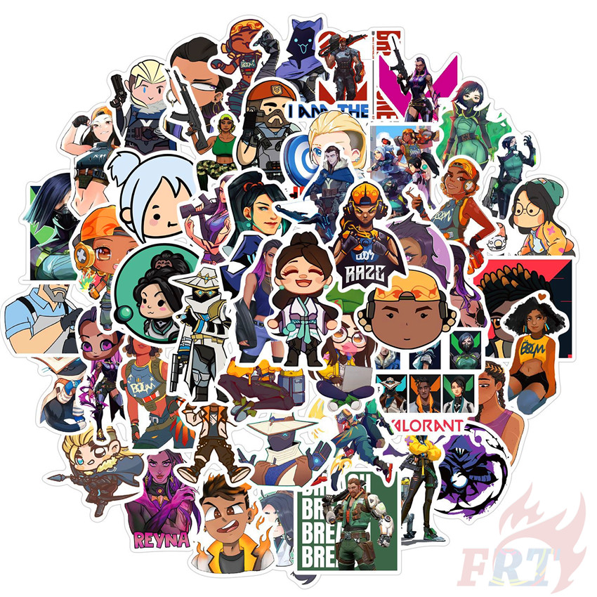 ❉ Valorant - Series 01 Shooting Game Stickers ❉ 50Pcs/Set Waterproof DIY Fashion Doodle Decals Stickers
