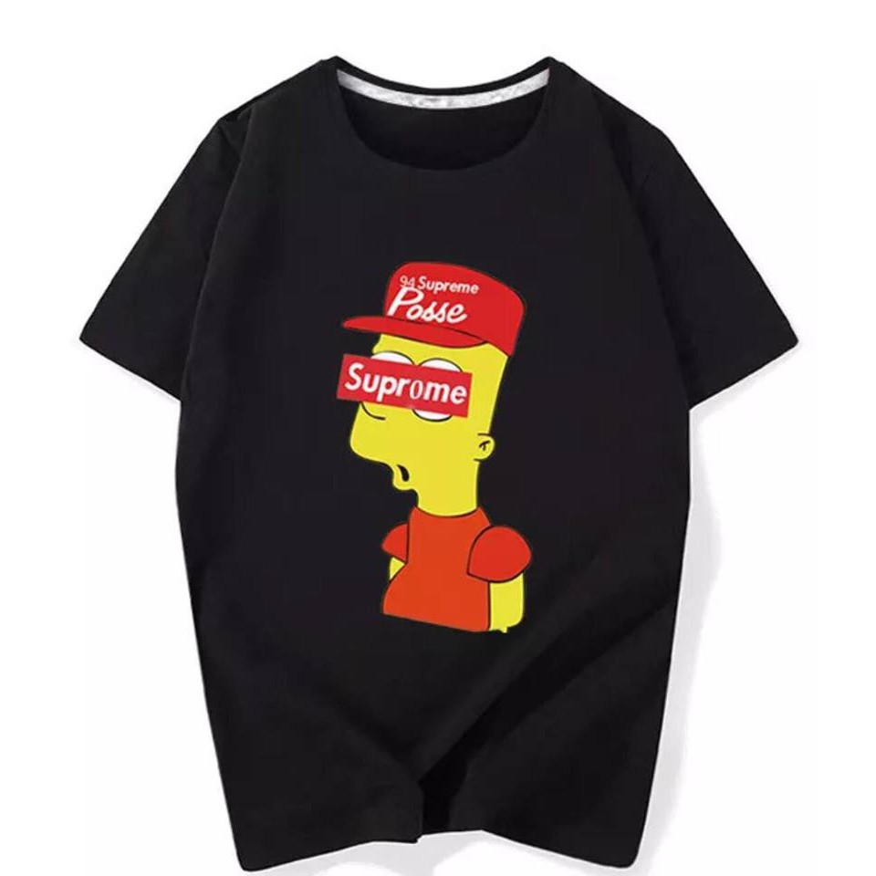 Áo Thun Cotton Nam Nữ Hình Simpson Unisex