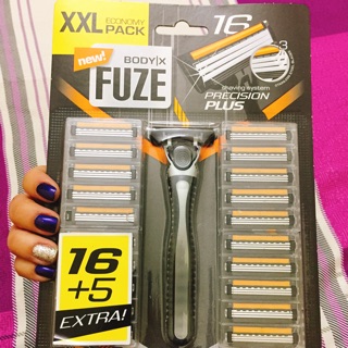 Dao cạo râu Fuze Đức 21 lưỡi titan thay thế (dao 3 lưỡi kép linh hoạt)