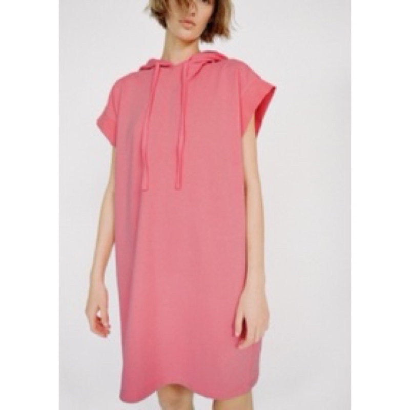 Váy hoodie nỉ mỏng da cá Zara