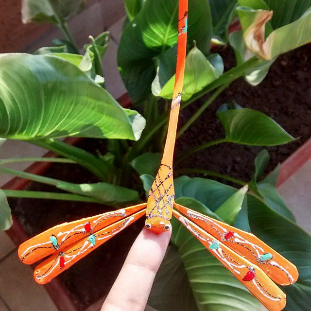Chuồn chuồn tre chọn màu size 12cm