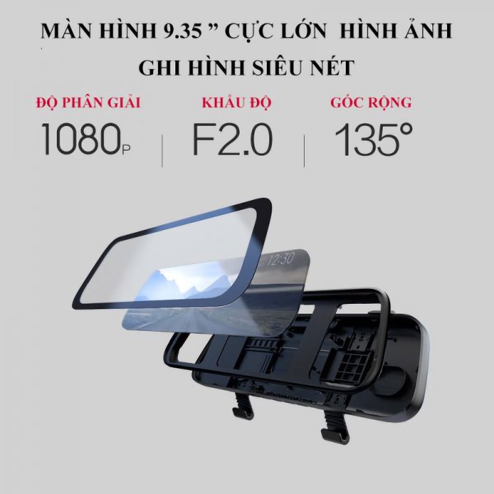 [Mã BMLT300 giảm 10% đơn 499K] [Bản quốc tế] Camera hành trình gương xiaomi 70mai D07