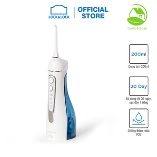 Máy tăm nước không dây Lock&Lock Cordless Oral Irrigator (ENR156BLU) 200ml
