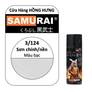 [MTVV] Sơn chính/nền SAMURAI Màu bạc 400ml 3/124<END>