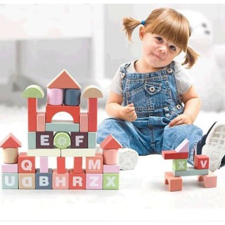 Bộ xếp hình mô hình ⚡FREESHIP⚡ lâu đài 94 chi tiết bằng gỗ cao cấp - Đồ chơi trí tuệ