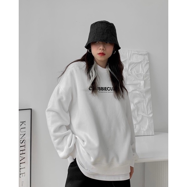 ÁO SWEATER OVERSIZE CHUBBIE in 2 mặt, chất liệu nỉ bông dày dặn - CHUBBIECLUB SWEATSHIRT | BigBuy360 - bigbuy360.vn