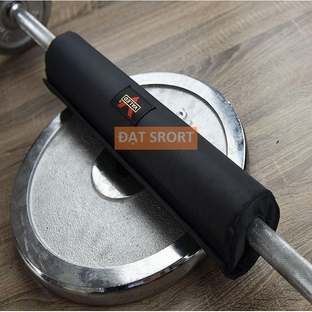 Đệm Lót Thanh Đòn Tạ VALEO Có Miếng Dán , Vải Dầy Dặn Êm Ái , Tập Squat , Hip Trust , Gym , Yoga