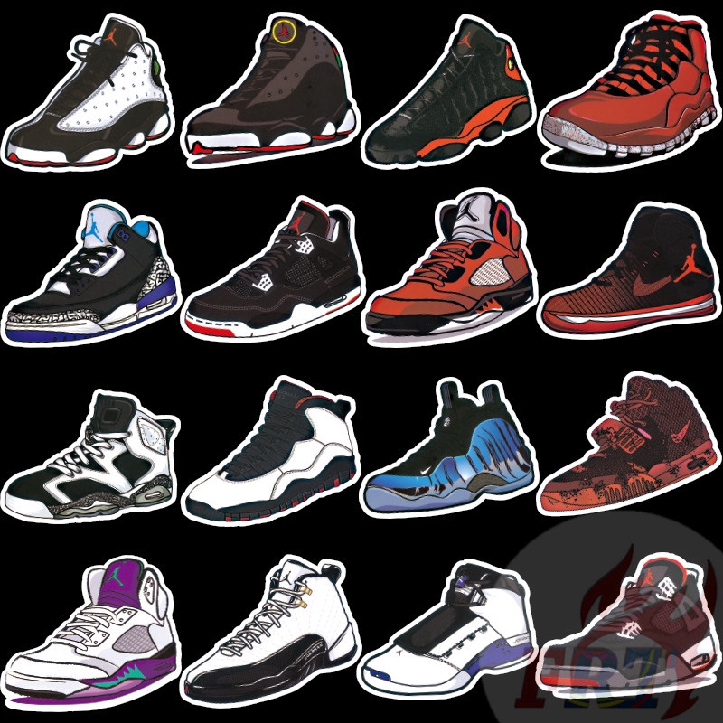 ❉ Sports Shoes - Fashion Brand Series 03 Stickers ❉ 100Pcs/Set DIY Luggage Laptop Skateboard Doodle Stickers