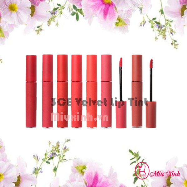 SON KEM LÌ [3CE] Velvet Lip Tint (các mã màu)