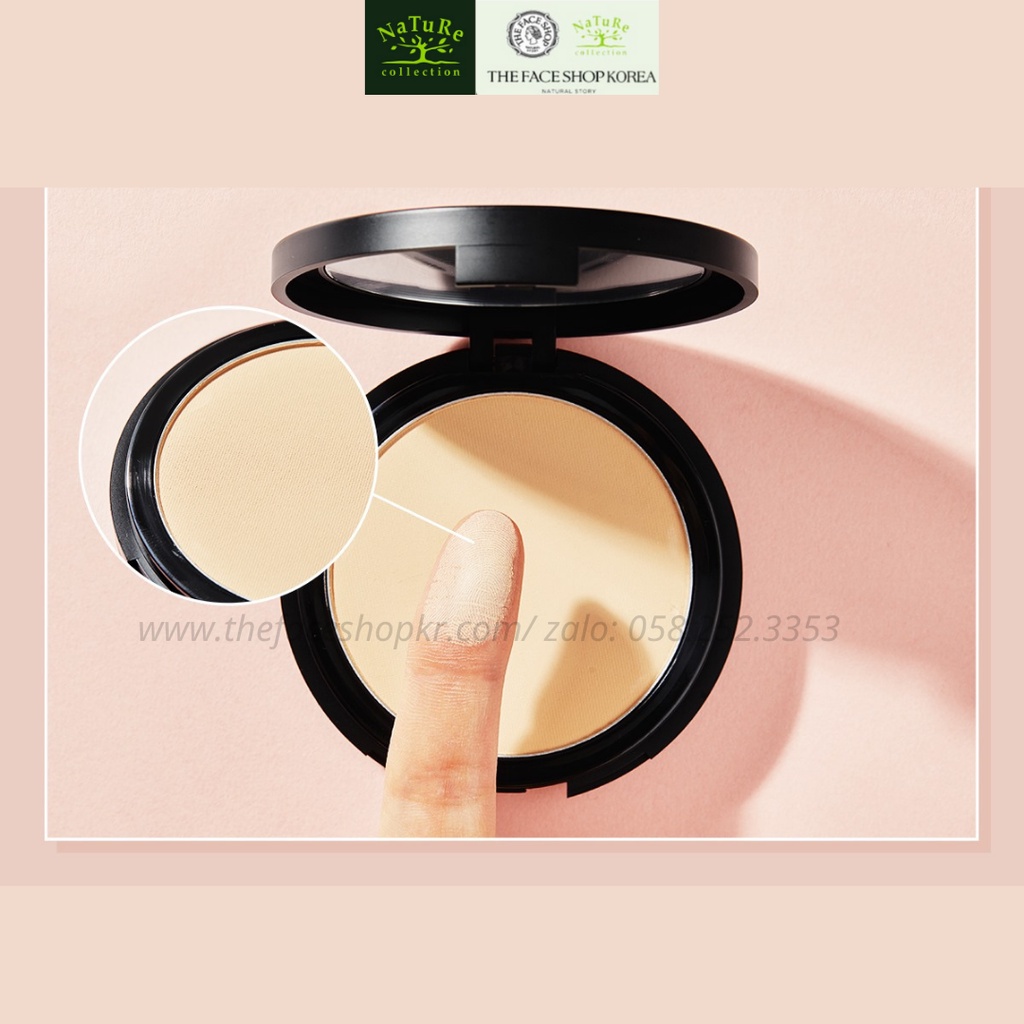 Phấn phủ nén trang điểm siêu mịn dưỡng da chống nắng The Face Shop fmgt Ink Lasting Powder Foundation 9g SPF30+PA+++