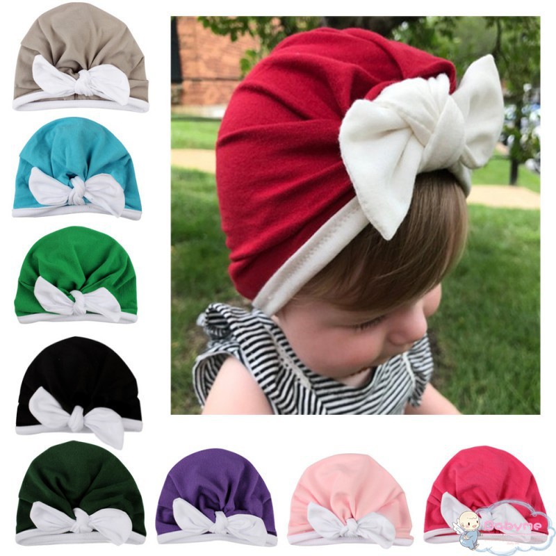 Mũ thắt nút mềm mại dễ thương cho bé