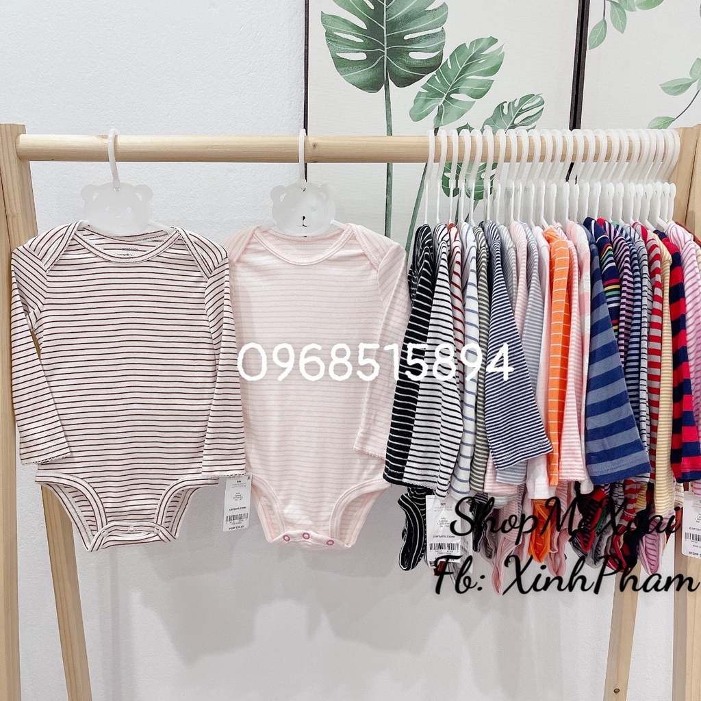 [SIZE 12M 8-9,5kg LINK 3] BODYSUIT CARTER ,BODYCHIP DÀI TAY MIX HÃNG