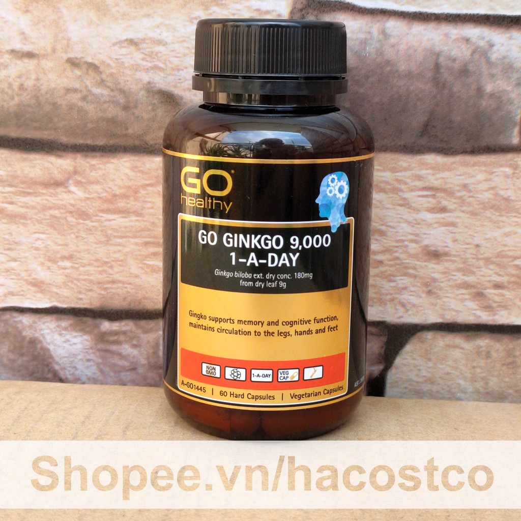 Viên Uống Go Ginkgo 9000 1 a day 60 viên - Go Healthy 9,000 1-a-day  Hỗ Trợ Cải Thiện Trí Nhớ | BigBuy360 - bigbuy360.vn
