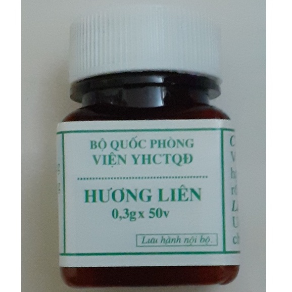 Hương Liên của Viện Y học Cổ Truyền Quân Đội - hết lo đau bụng, tiêu chảy, viêm đại tràng ( Lọ 50 viên)