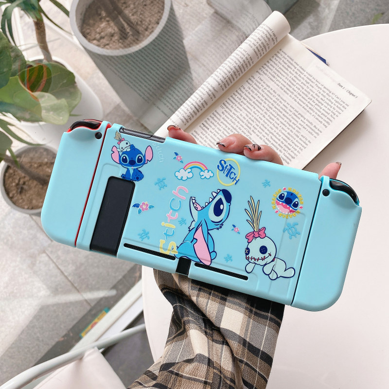 Disney Túi Xách Tay Đựng Máy Chơi Game Chất Liệu Silicon Hình Stitch Bảo Vệ