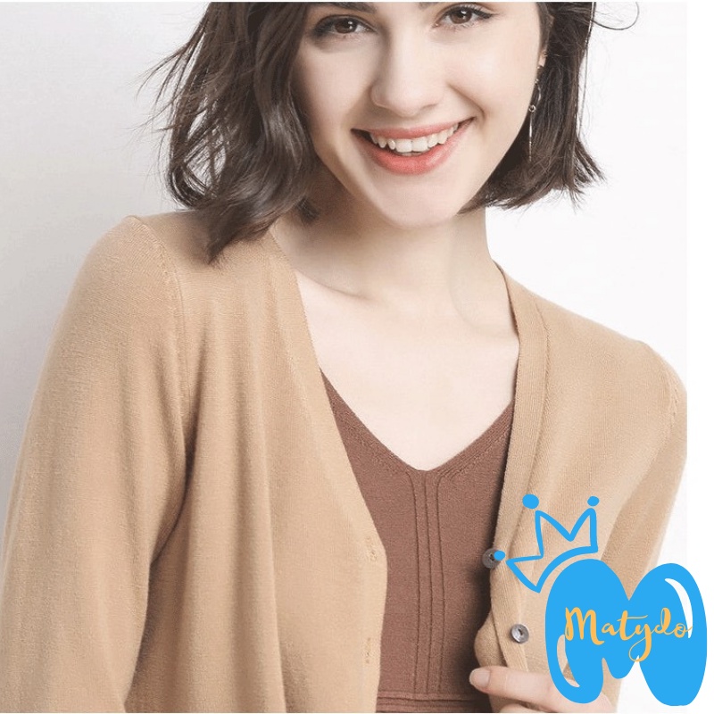 Áo len nữ cardigan MATYDO mềm mại áo khoác len nữ thu đông mỏng dáng ngắn thời trang nhiều màu sắc từ 40-55kg