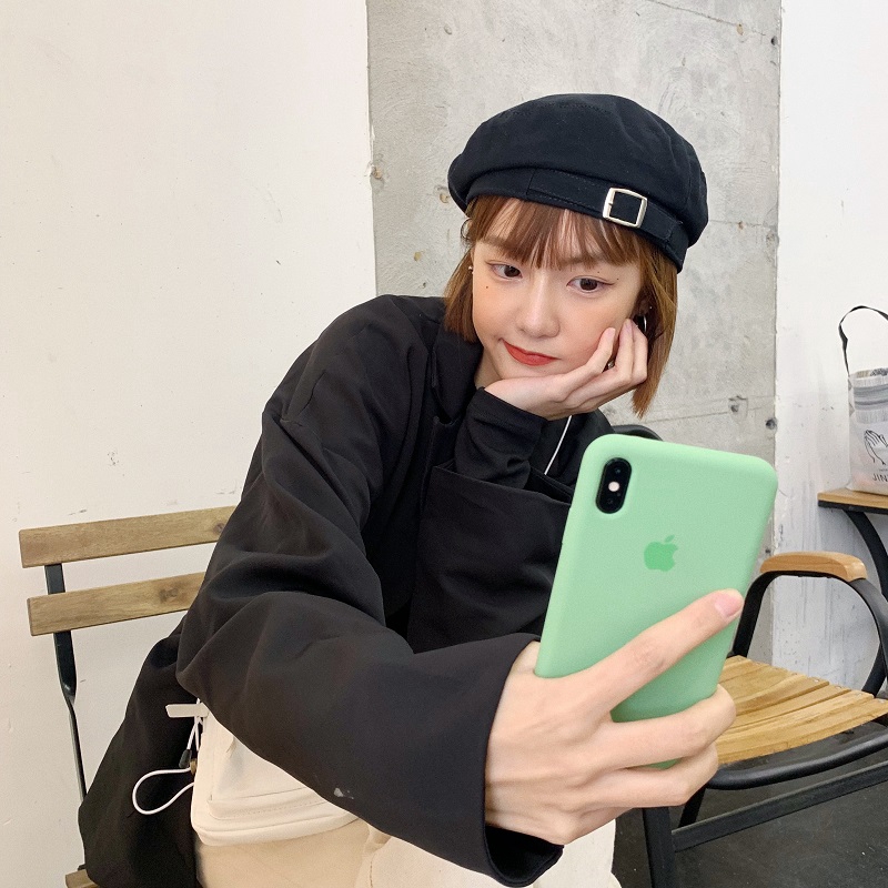 Nón Beret Thời Trang Retro Nhật Hàn Dễ Phối Đồ Cho Nữ