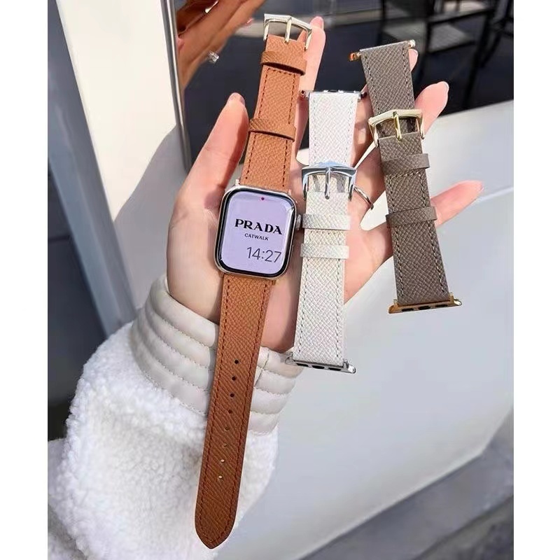 Dây Đeo Bằng Da Thật Cho Đồng Hồ Thông Minh apple watch 42mm 38mm 44mm 40mm 41mm 45mm iwatch 7 6 se 5 4 3 2 1