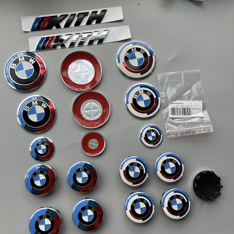 Thích hợp cho BMW BMW Xe Mới Logo Miếng Dán Sửa Đổi Kỷ Niệm 50 Năm Logo Mặt Trước Logo Đuôi Sau Logo