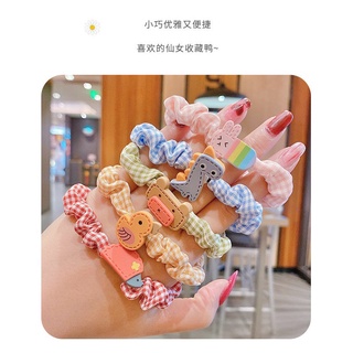 Buộc tóc vải nhúng gắn icon Hàn Quốc