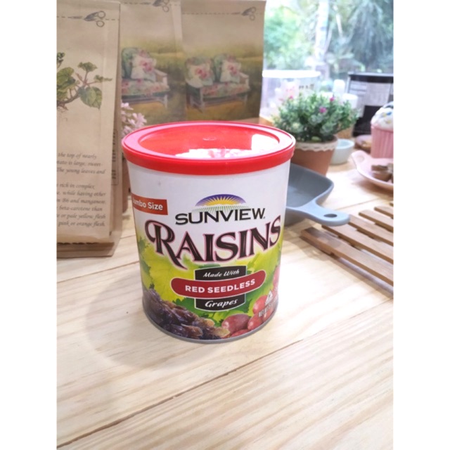 Nho Khô Mỹ Red seedless Sunview Raisins 425g ( NHO ĐỎ)