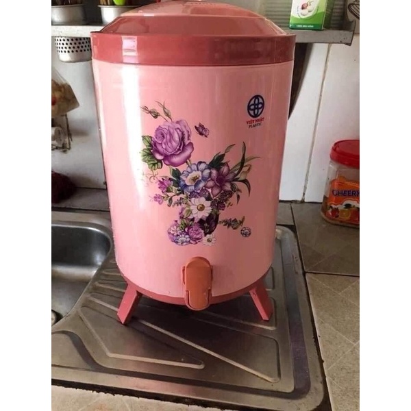 Bình Giữ Nhiệt Việt Nhật Loại Cao Cấp Có Vòi Rót Và Quai Xách