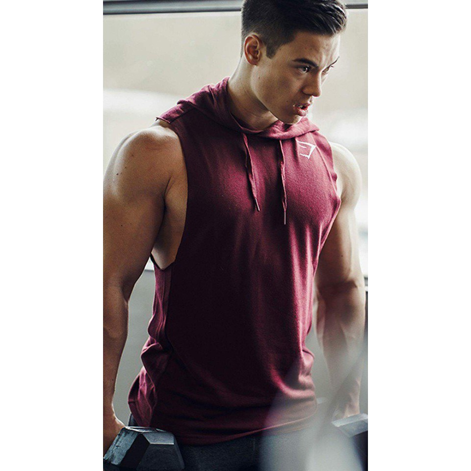 Áo tank Top Gym Có Nón, Áo Ba Lỗ Có Nón Tập GYm Phong  Cách Thời Trang Ấn Tượng