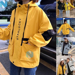 Áo khoác dù UNISEX 2 lớp form rộng STARTLUCKY Thailand form đại 70kg C007