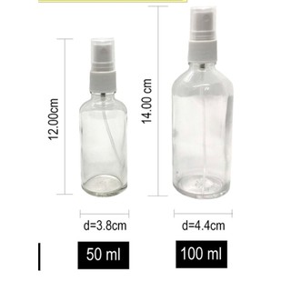 chai thủy tinh 50ml- 100ml