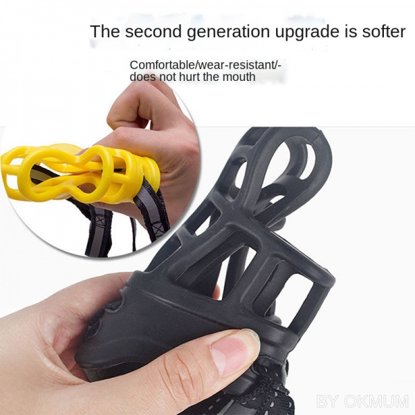 Rọ Mõm Chó Bằng Silicon Mềm Mại Thoải Mái Kèm Băng Keo Phản Quang Cho Thú Cưng FPJ-012