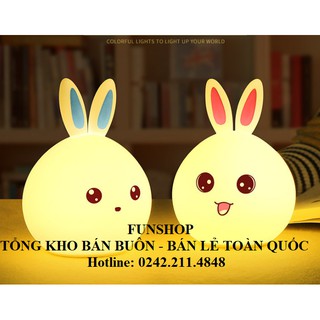 ĐÈN NGỦ CẢM ỨNG CÓ ĐIỀU KHIỂN HÌNH THỎ CUTE
