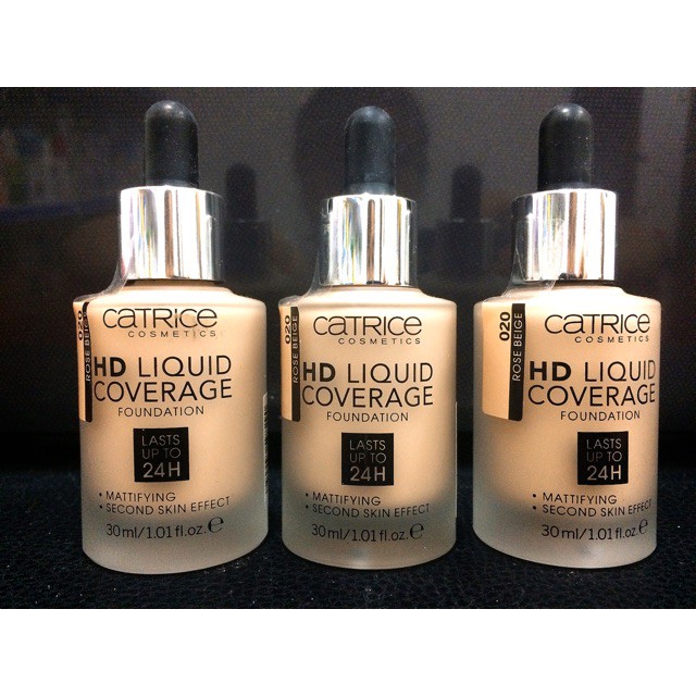 (HÀNG NỘI ĐỊA ĐỨC CÓ BILL)KEM NỀN CATRICE HD LIQUID COVERAGE FOUNDATION hàng đủ bill màu 020