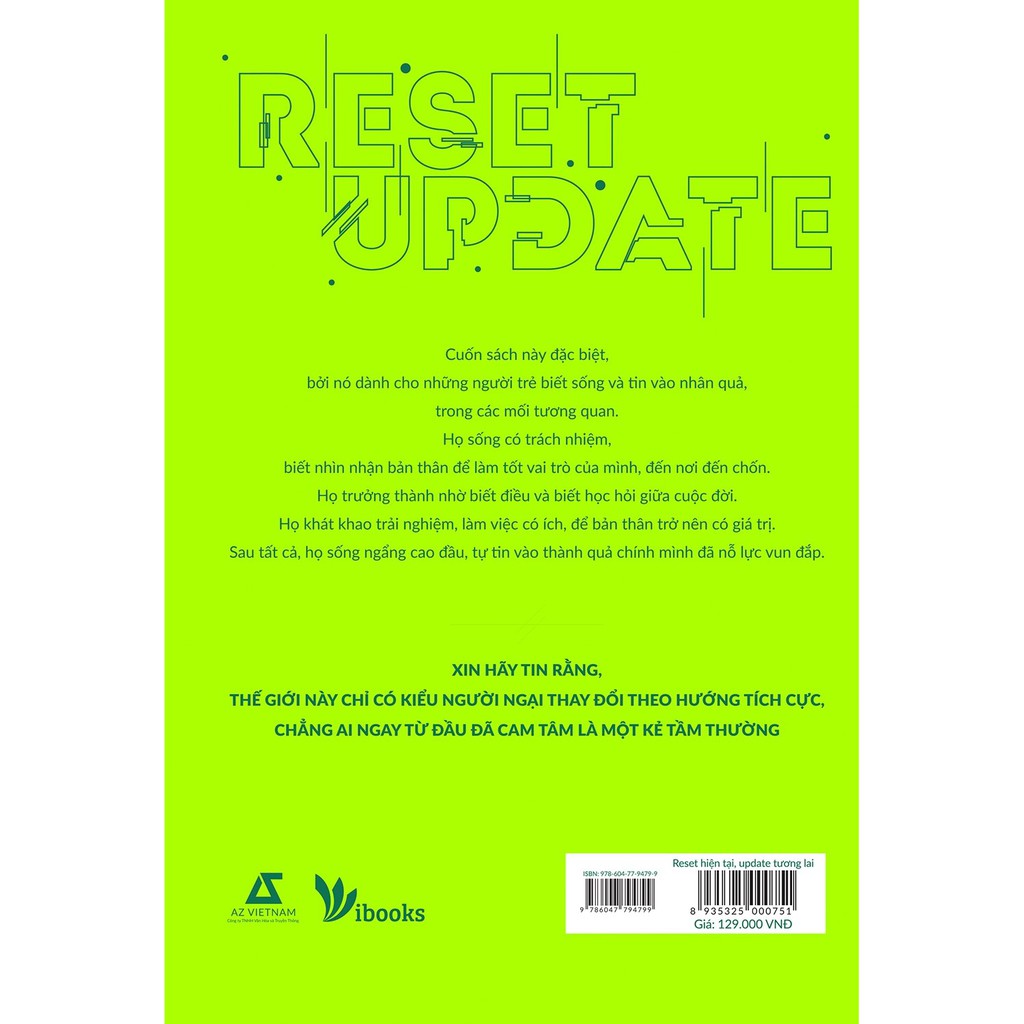 Sách - Reset Hiện Tại, Update Tương Lai - Uyển Tử Văn