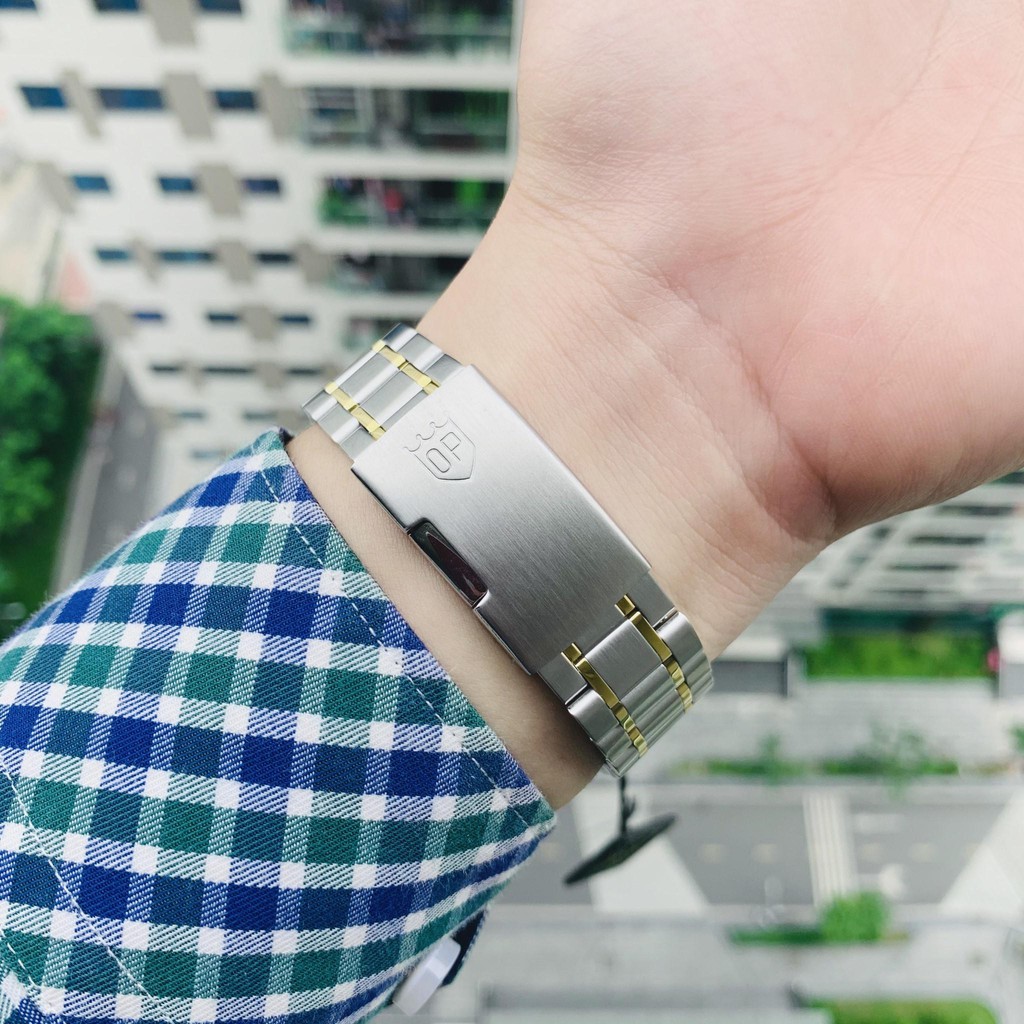 Đồng hồ nam dây kim loại mặt kính sapphire automatic Olym Pianus OP9908-88 OP9908-88