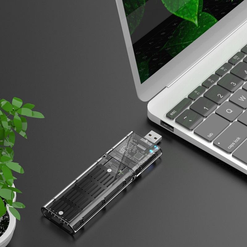 Vỏ ổ cứng ngoài M.2 NGFF SATA SSD USB3.0 Gen1 5Gb/S SATA SSD màu đen cho PC