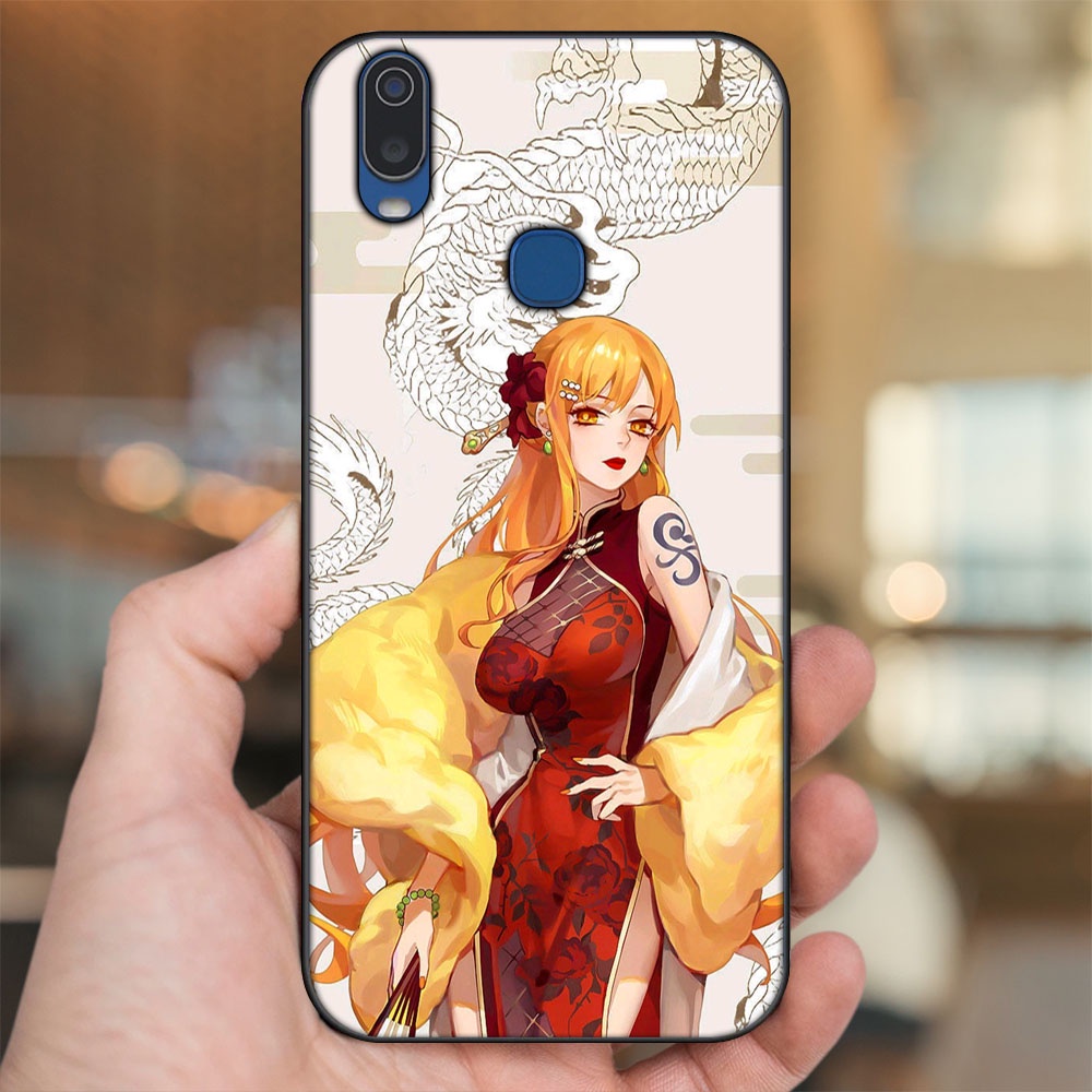 Ốp lưng Vivo Y11 viền đen in hình Nami One Piece Đảo Hải Tặc