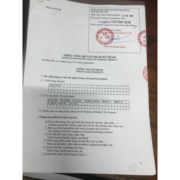 Kem Nám Tàn Nhan Xóa Nhăn Ngăn Ngừa Và Làm Mờ Thâm Nám ZONE 20G