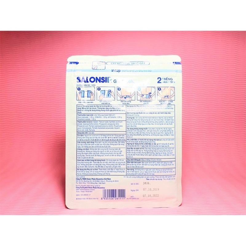 Salonsip Miếng dán giảm đau