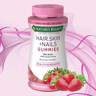  Kẹo Hair Skin Nail Gummies 230 Viên - Dạng kẹo cho da, tóc, móng  [Hàng Chính Hãng] 