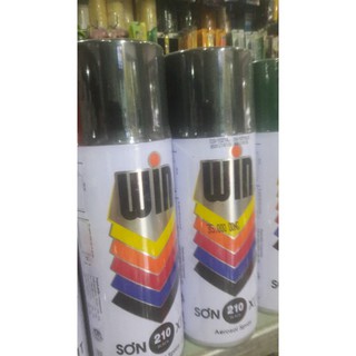 sơn phun màu đen bóng 210 chuyên dụng