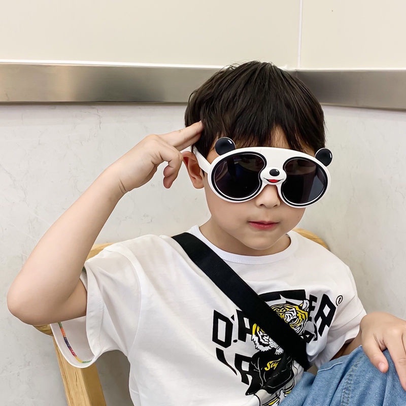 Kính Mát Phân Cực UV Hình Gấu Trúc Dễ Thương Cho Bé