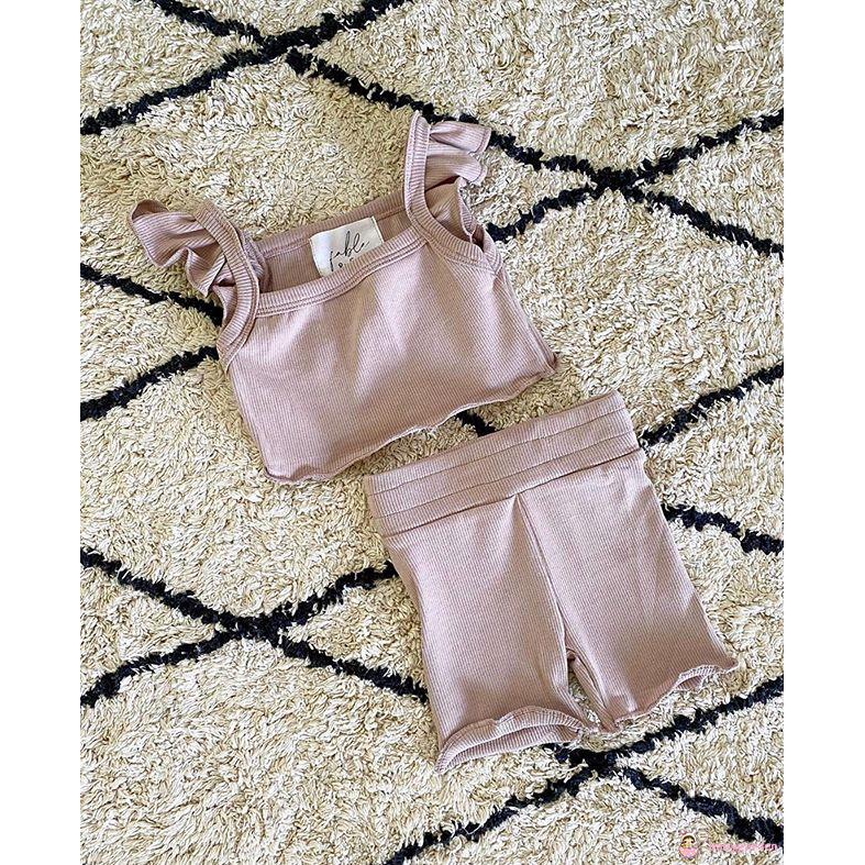 Set Đồ 2 Chi Tiết Thời Trang Xinh Xắn Cho Bé Gái