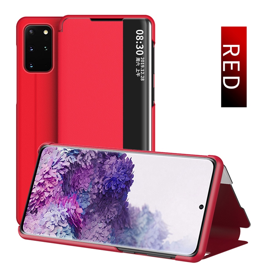 Ốp Điện Thoại Nắp Lật Mặt Gương Thông Minh Cho Samsung Galaxy S22 S21 S20 Plus S20 FE S22 Ultra 5G