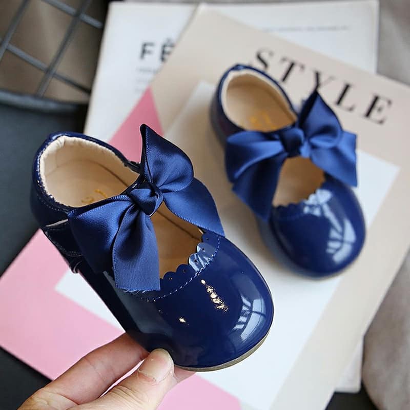 Giày Búp Bê Cài Nơ Dễ Thương Da Mềm Loại 1