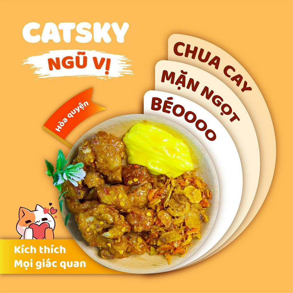 Bánh tráng phơi sương Catsky - Combo TOPMO MINI - Topmo mắm tỏi thơm giòn + Ruốc tép hành phi đậm đà &quot;TẶNG 100gr Bơ và 1