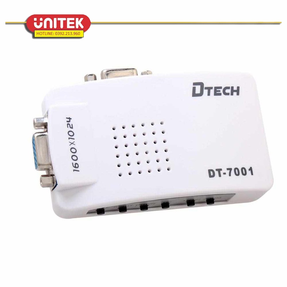 Bộ Chuyển Đổi VGA Sang Svideo Và AV Dtech DT-7001