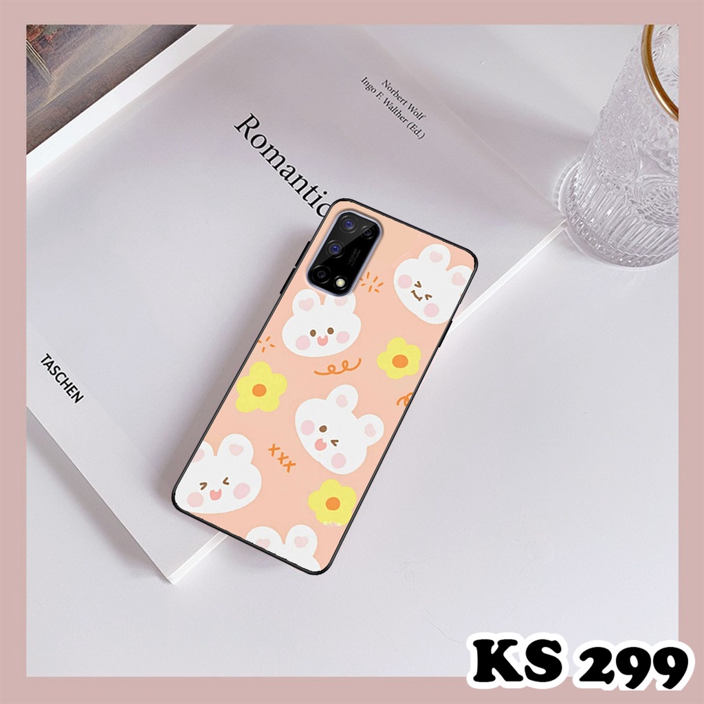 Ốp lưng Oppo Realme V5 5G - Ốp Oppo in hình Gấu&amp;Thỏ siêu xinh - Lưng nhám viền TPU